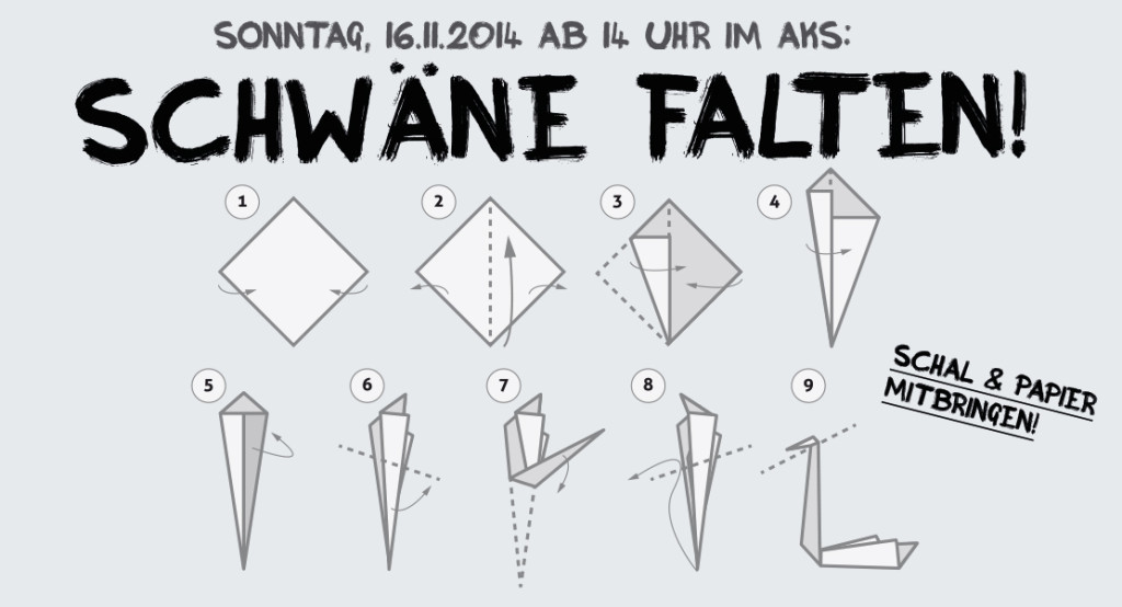 Schwäne falten